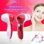 6 in 1 face massage beauty device with multiple heads