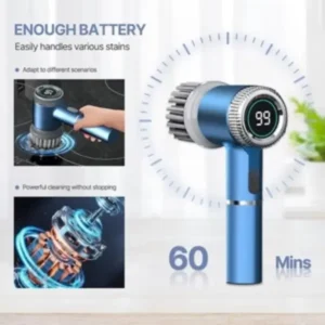 5 in 1 electric cleaning brush cordless spin scrubber for kitchen and bathroom cleaning in UAE