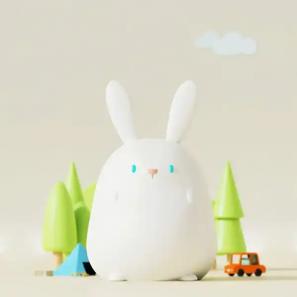 Bunny Silicone Night Light | Cute LED Lamp UAE