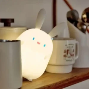 bunny silicone night light rechargeable LED lamp for kids bedroom and home decor in UAE