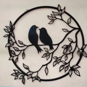 sparrow wall decor acrylic bird wall art hanging for modern home decoration in UAE