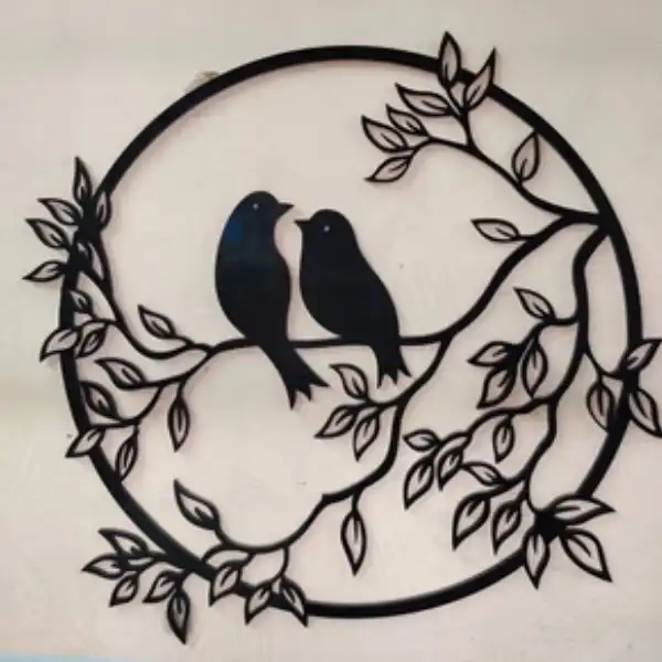 Sparrow Wall Decor Acrylic Art | Bird Wall Hanging UAE