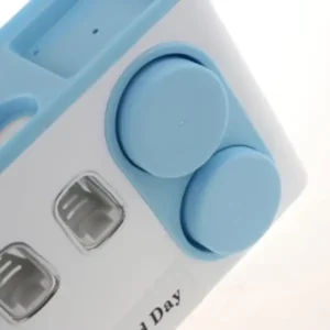 wall mounted bathroom organizer with toothpaste dispenser and cups for modern bathrooms in UAE