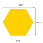 Hexagon Acrylic Mirror Wall Stickers 13pcs | Modern Decor UAE - Image 4