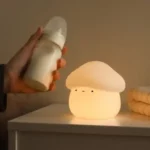 Mushroom Silicone Night Light | Cute Bedside Lamp UAE - Image 4