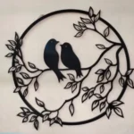 Sparrow Wall Decor Acrylic Art | Bird Wall Hanging UAE