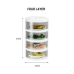 Stackable Insulation Storage Organizer 4 Tier, Space Saving - Image 4