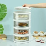 Stackable Insulation Storage Organizer 4 Tier, Space Saving - Image 3