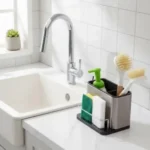 Stainless Steel Sink Storage Rack | Kitchen & Bathroom Organizer UAE - Image 3