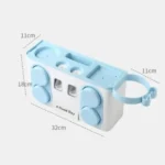 Wall Mounted Bathroom Organizer with Toothpaste Dispenser - Image 3