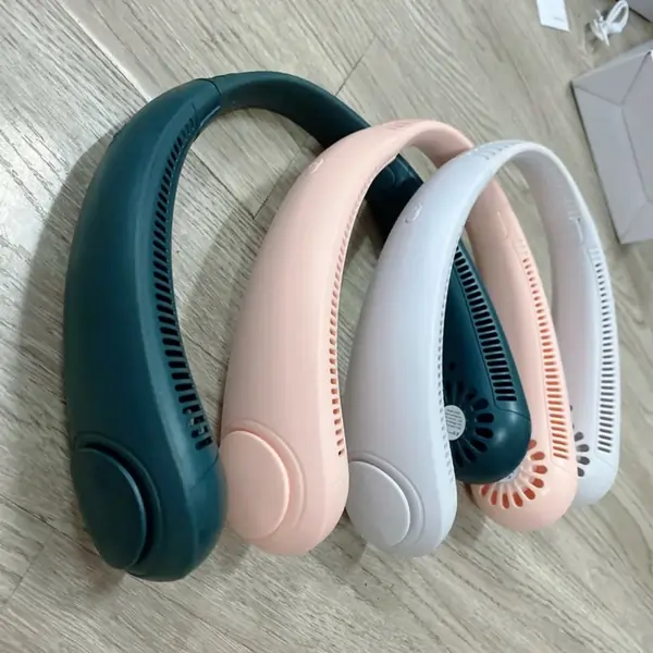 Portable USB Neck Fan 360° – 3 Speed Cooling Fan