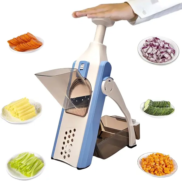 Adjustable Vegetable Slicer & Mandoline Cutter Adjustable vegetable slicer and mandoline cutter with thickness control for kitchen use in Saudi Arabia