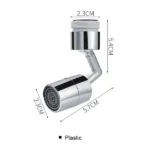 360 degree swivel faucet extender with splash proof water flow for kitchen and bathroom sinks