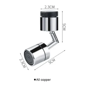 360 degree swivel faucet extender with splash proof water flow for kitchen and bathroom sinks