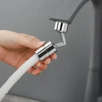 360 degree swivel faucet extender with splash proof water flow for kitchen and bathroom sinks
