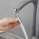 360 degree swivel faucet extender with splash proof water flow for kitchen and bathroom sinks