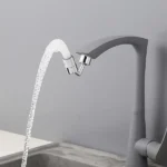 360 degree swivel faucet extender with splash proof water flow for kitchen and bathroom sinks